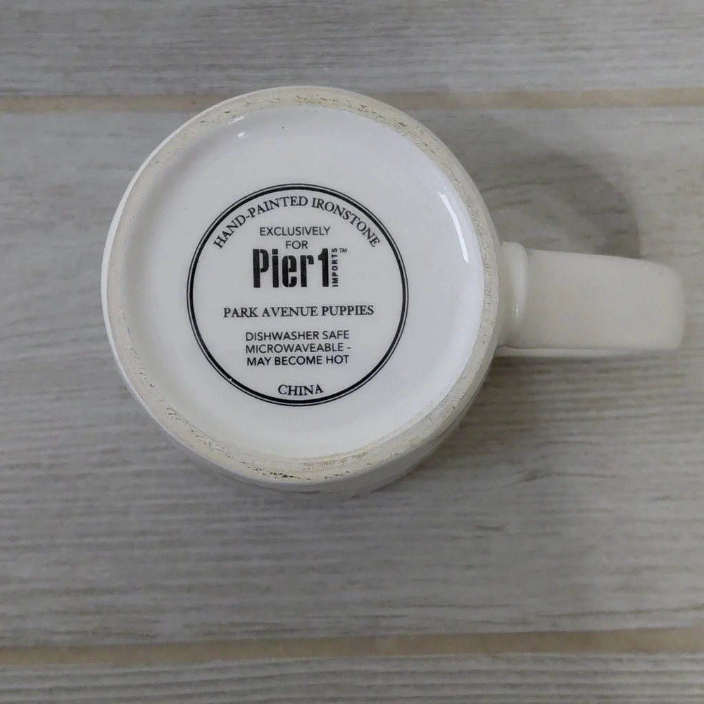 Park Avenue Puppies Pier 1 Dog Coffee Mug